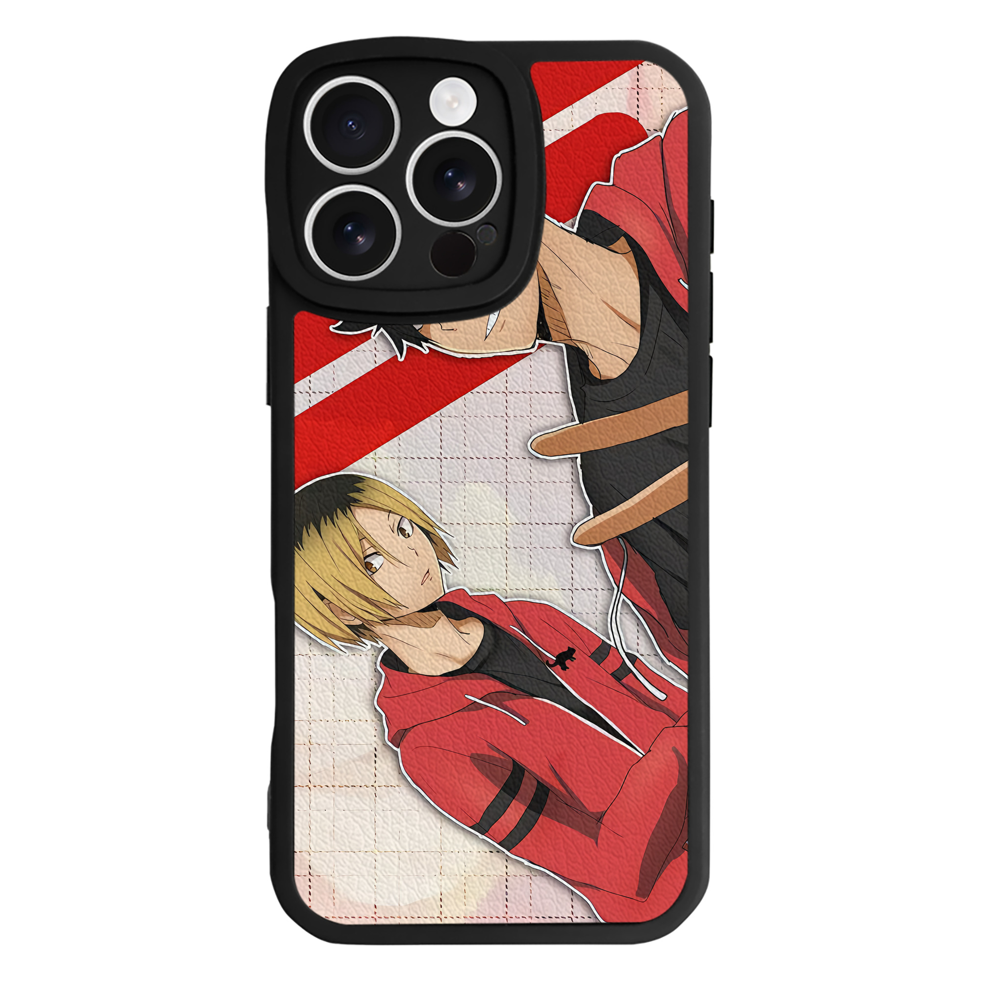 （画像用） ハイキュー!! Haikyu!! 【iPhone 16シリーズ対応】シリコンスマホケース（レザー調） 材質：シリコン